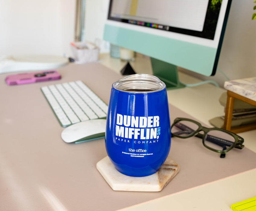 The Office - Dunder Mifflin Stainless Steel Tumbler with Lid | Holds 10 Ounces