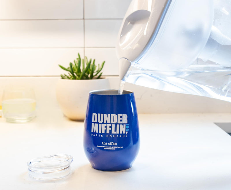 The Office - Dunder Mifflin Stainless Steel Tumbler with Lid | Holds 10 Ounces product image 8 of 9