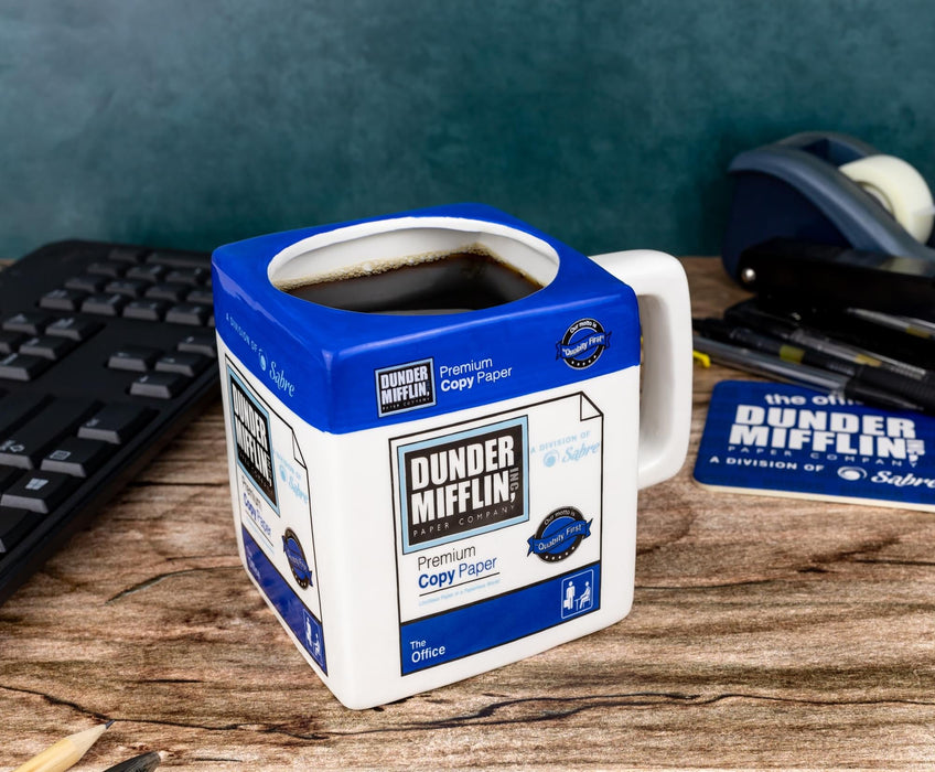 The Office - Dunder Mifflin Sculpted Ceramic Mug | Holds 20 Ounces