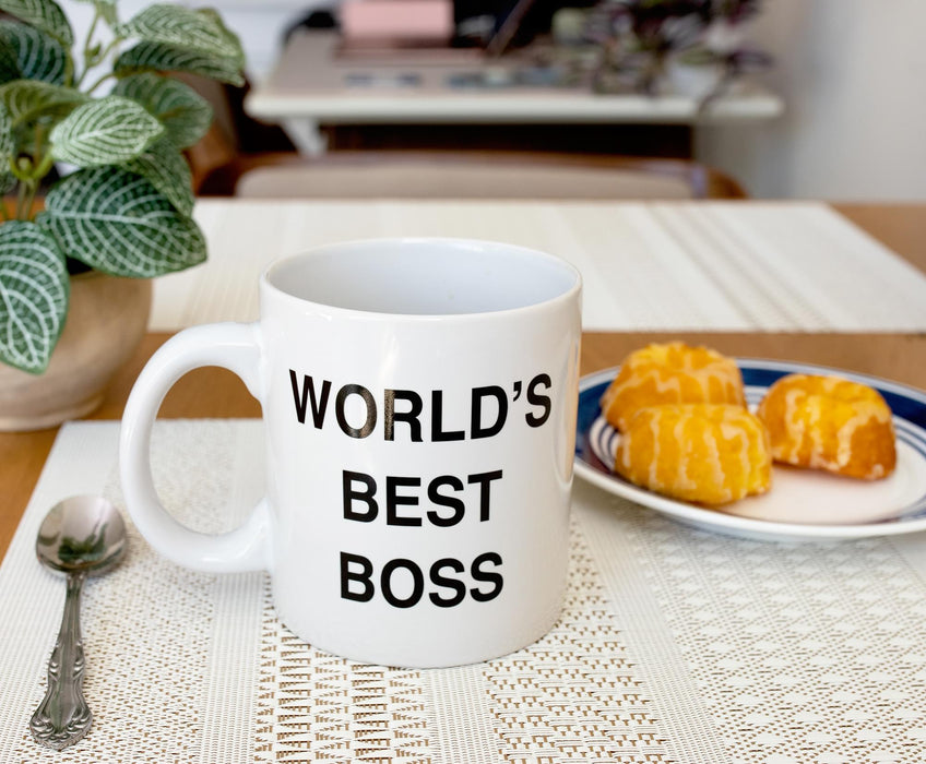 The Office - Dunder Mifflin "World's Best Boss" Ceramic Mug | Holds 20 Ounces