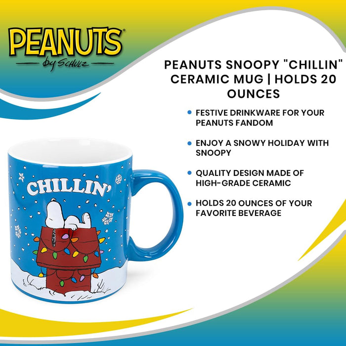 Peanuts - Snoopy "Chillin" Ceramic Mug | Holds 20 Ounces