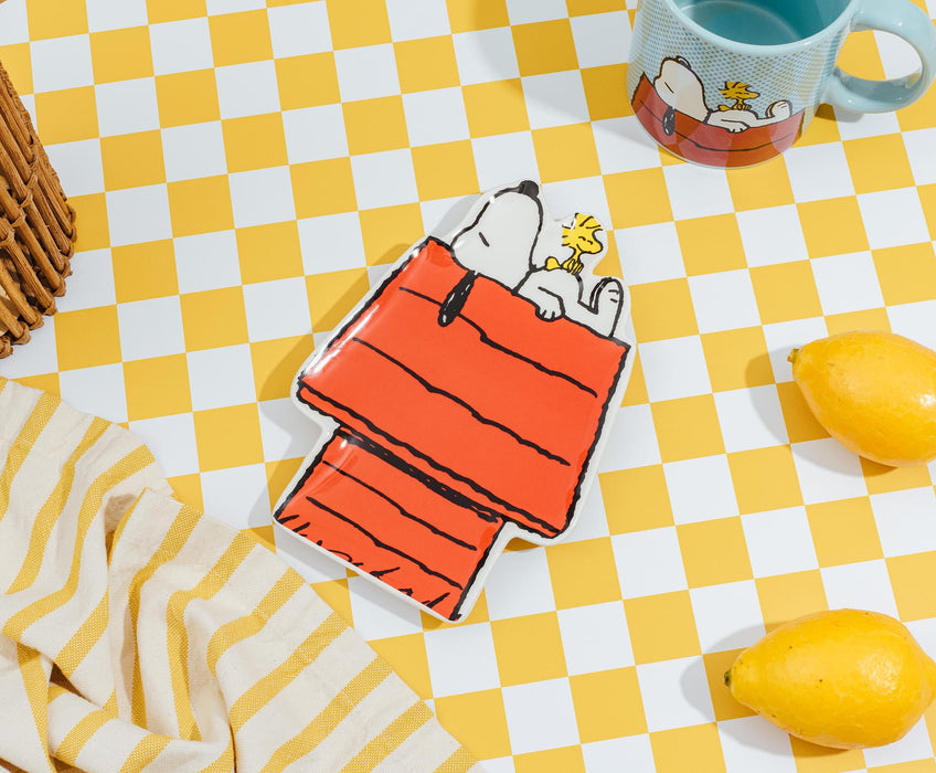 Peanuts Snoopy And Woodstock Sculpted Ceramic Trinket Tray