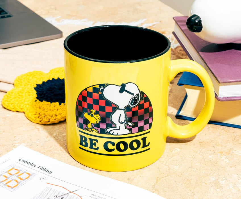 Peanuts - Woodstock and Snoopy "Be Cool" Ceramic Mug | Holds 20 Ounces