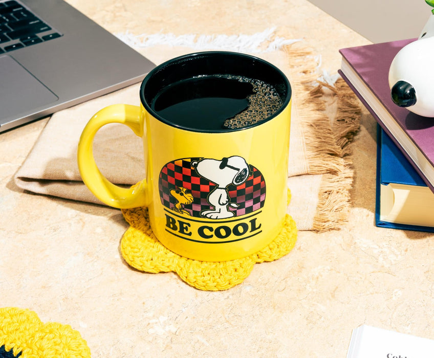 Peanuts - Woodstock and Snoopy "Be Cool" Ceramic Mug | Holds 20 Ounces