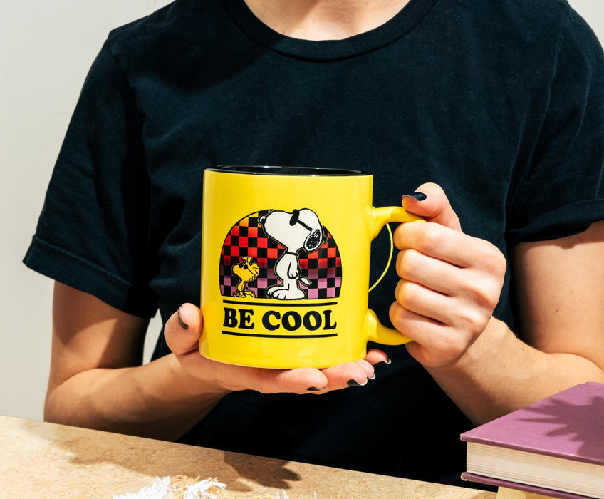 Peanuts - Woodstock and Snoopy "Be Cool" Ceramic Mug | Holds 20 Ounces