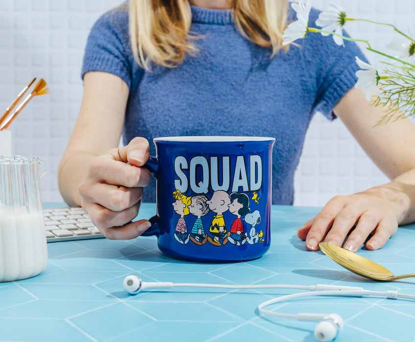 Peanuts - Characters "Squad" Ceramic Camper Mug | Holds 20 Ounces
