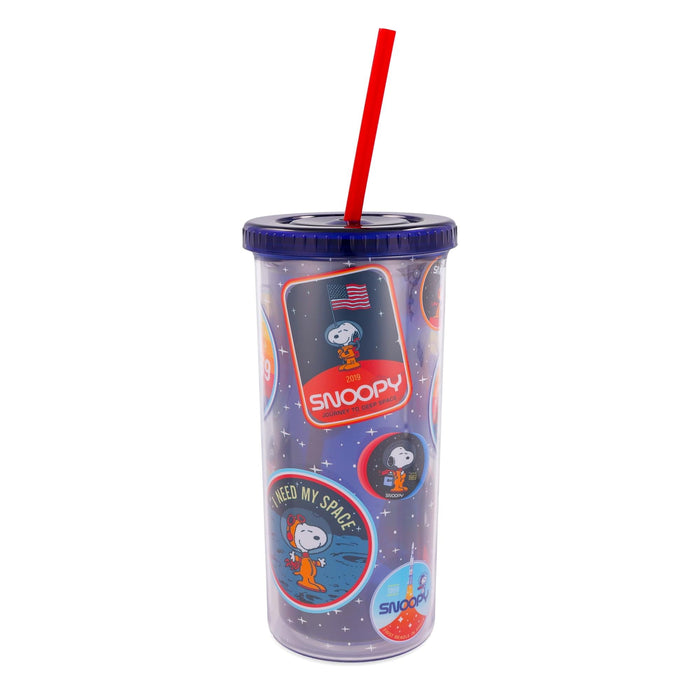 Peanuts - Snoopy Space Explorer 20-Ounce Carnival Cup with Lid and Straw
