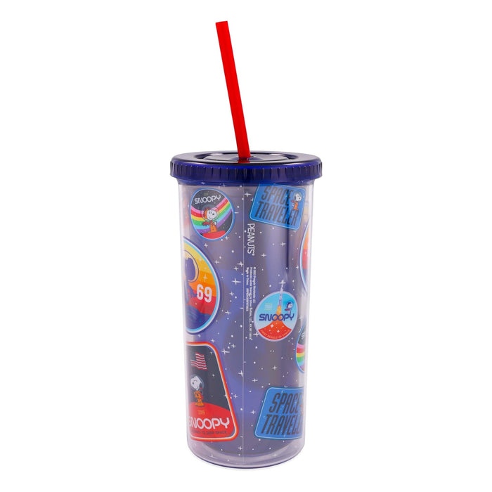 Peanuts - Snoopy Space Explorer 20-Ounce Carnival Cup with Lid and Straw