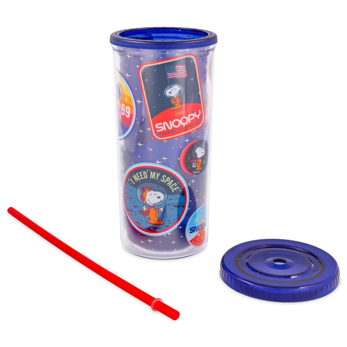 Peanuts - Snoopy Space Explorer 20-Ounce Carnival Cup with Lid and Straw
