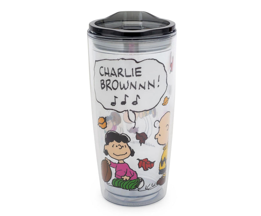 Peanuts - Charlie Brown Travel Tumbler with Slide Close Lid | Holds 20 Ounces