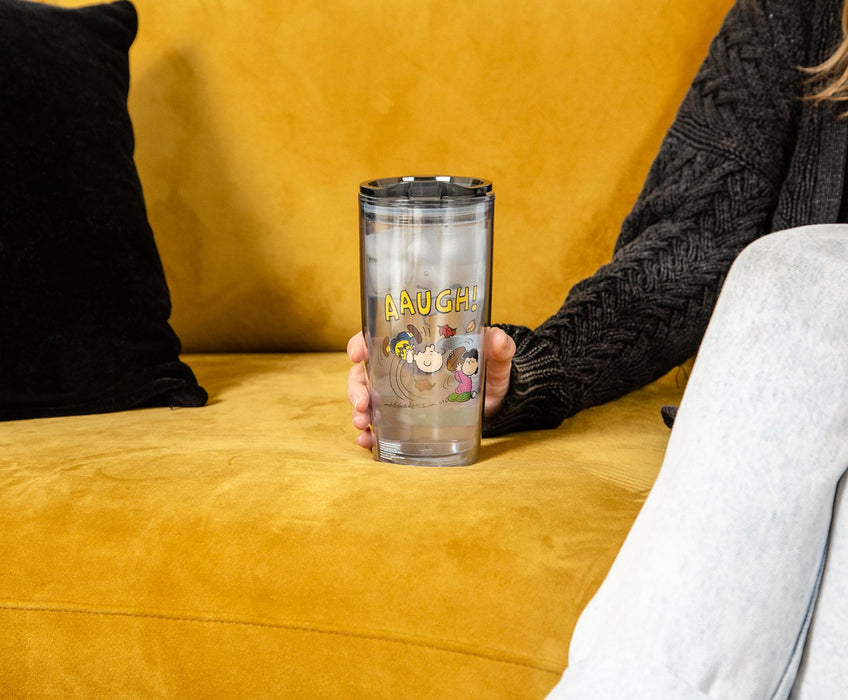 Peanuts - Charlie Brown Travel Tumbler with Slide Close Lid | Holds 20 Ounces