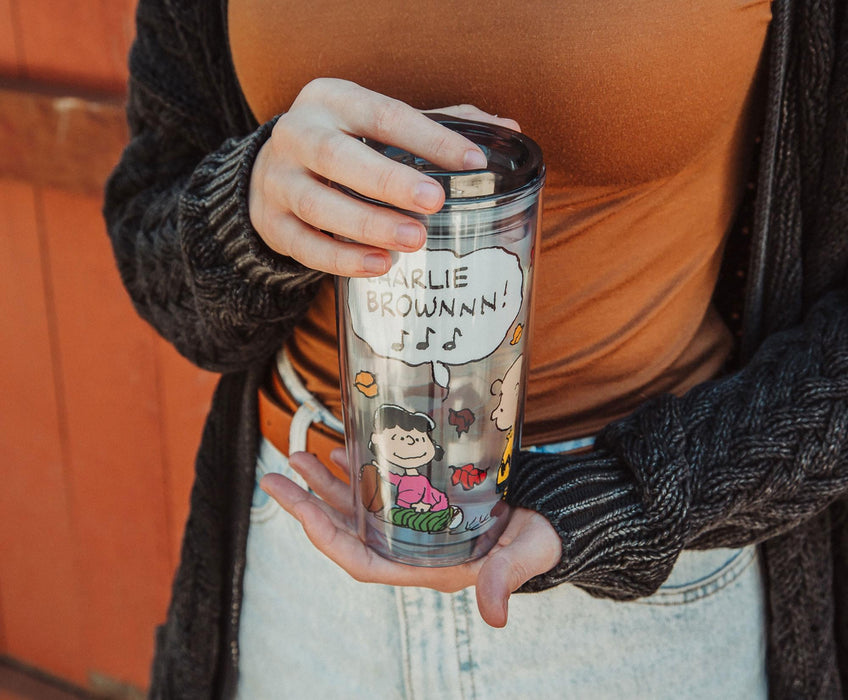 Peanuts - Charlie Brown Travel Tumbler with Slide Close Lid | Holds 20 Ounces