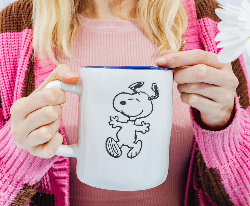 Peanuts - Snoopy Ceramic Pottery Mug | Holds 25 Ounces
