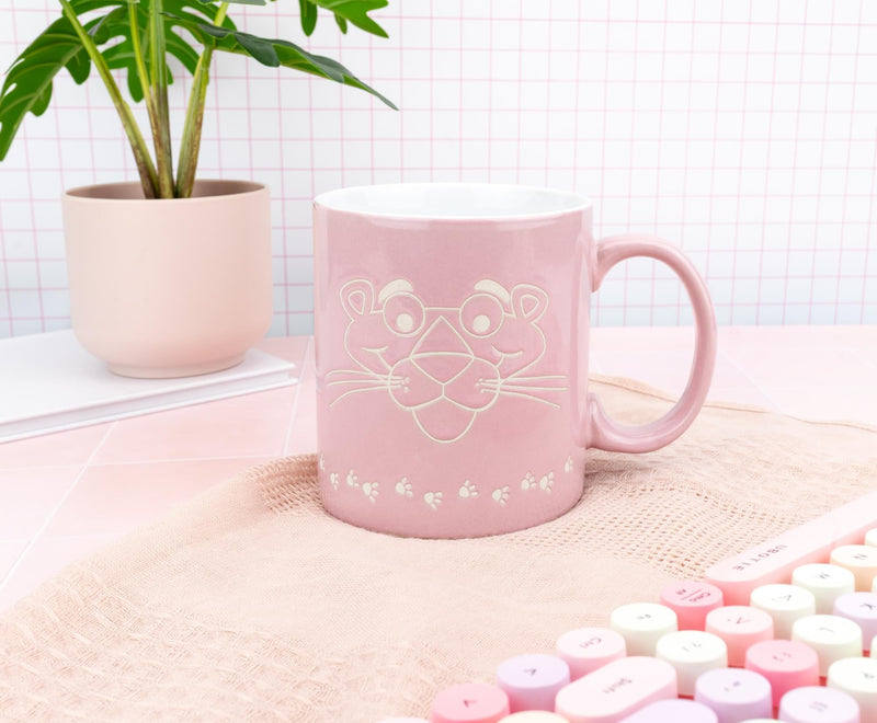 The Pink Panther - Vintage Logo Wax-Resist Ceramic Mug | Holds 20 Ounces product image 3 of 8