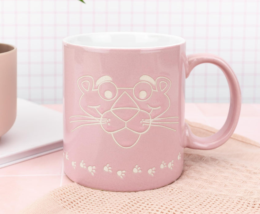 The Pink Panther - Vintage Logo Wax-Resist Ceramic Mug | Holds 20 Ounces
