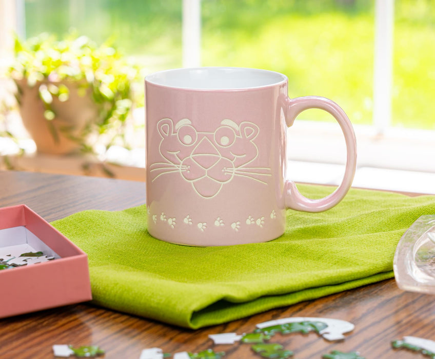 The Pink Panther - Vintage Logo Wax-Resist Ceramic Mug | Holds 20 Ounces
