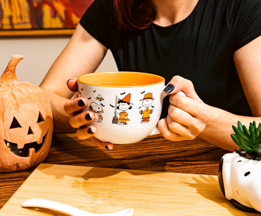 Peanuts - Halloween Characters Ceramic Soup Mug | Holds 24 Ounces