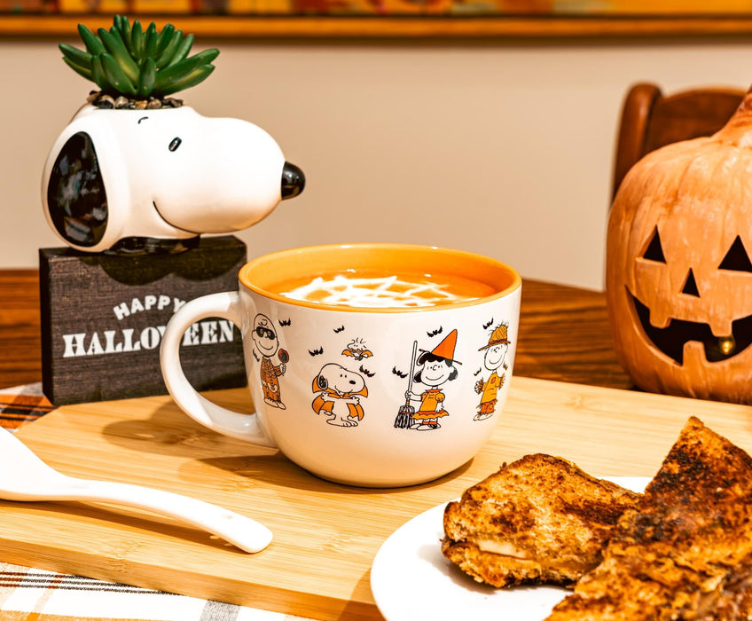Peanuts - Halloween Characters Ceramic Soup Mug | Holds 24 Ounces