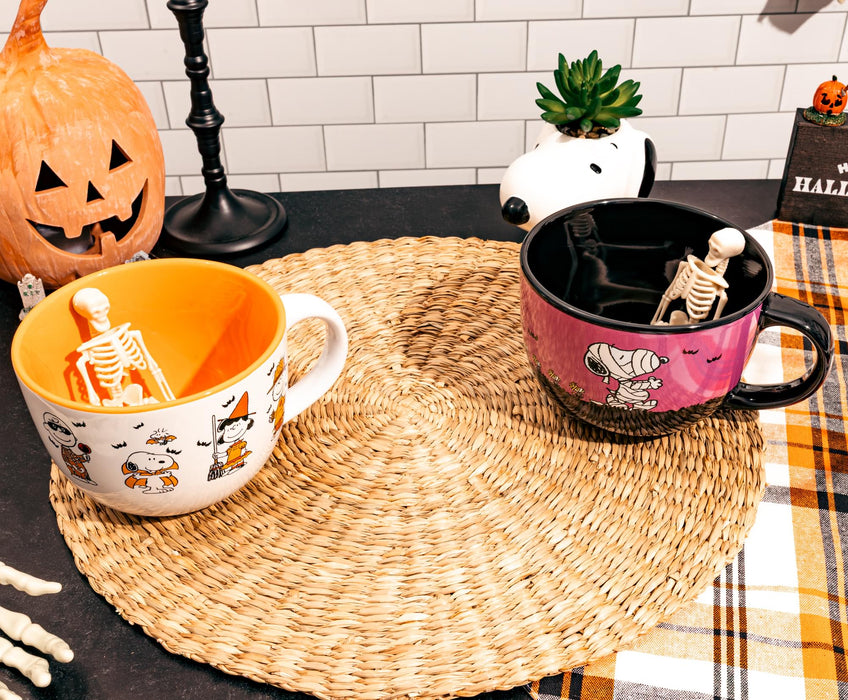 Peanuts - Halloween Characters Ceramic Soup Mug | Holds 24 Ounces