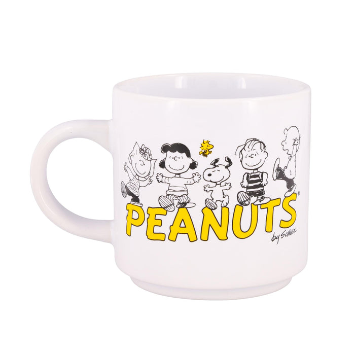 Peanuts - Comic Panels 2-Piece Ceramic Stackable Mug Set | Each Holds 13 Ounces
