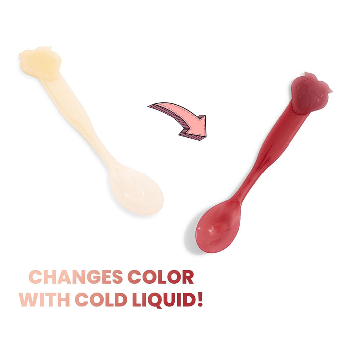 Strawberry Shortcake - Ceramic Bowl with Color-Changing Spoon | Holds 27 Ounces