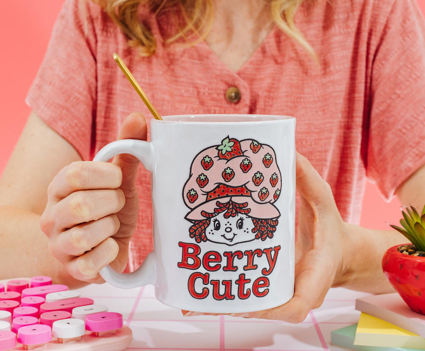 Strawberry Shortcake - "Berry Cute" Ceramic Pottery Mug | Holds 17 Ounces