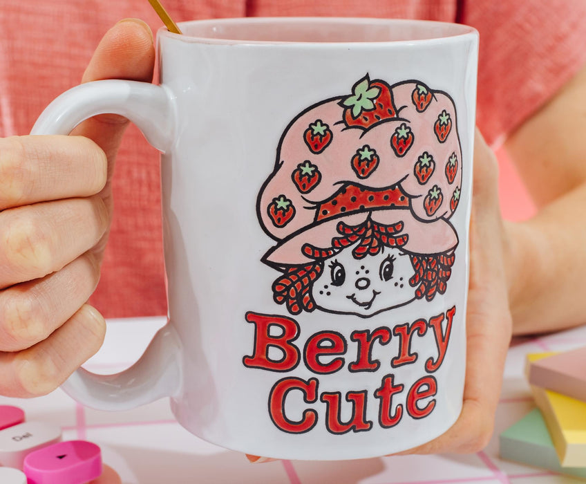 Strawberry Shortcake - "Berry Cute" Ceramic Pottery Mug | Holds 17 Ounces