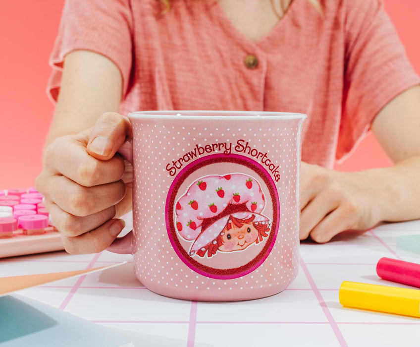 Strawberry Shortcake - Polka Dots Ceramic Camper Mug | Holds 20 Ounces