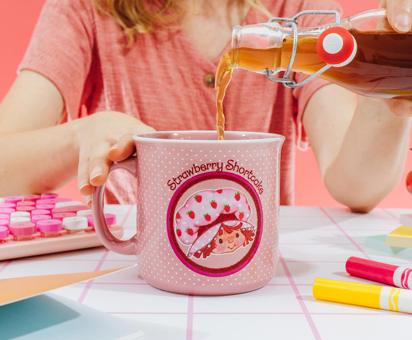 Strawberry Shortcake - Polka Dots Ceramic Camper Mug | Holds 20 Ounces
