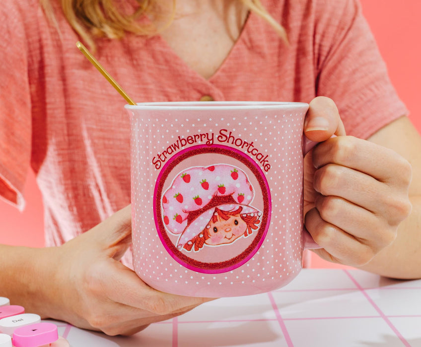 Strawberry Shortcake - Polka Dots Ceramic Camper Mug | Holds 20 Ounces