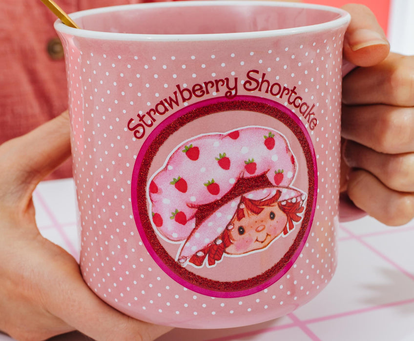 Strawberry Shortcake - Polka Dots Ceramic Camper Mug | Holds 20 Ounces