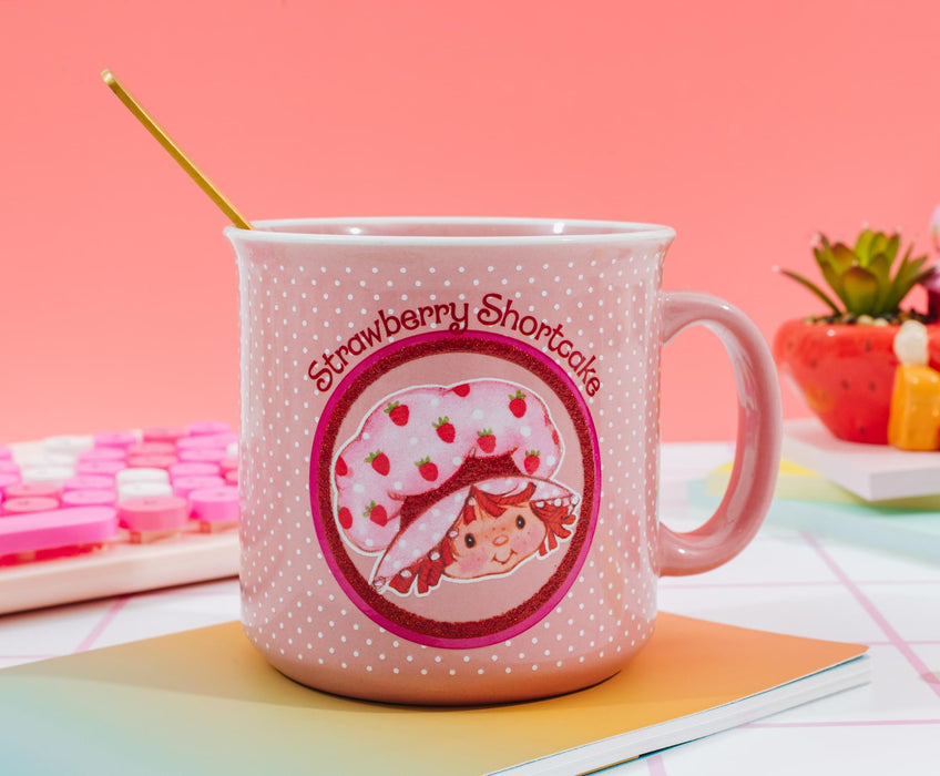 Strawberry Shortcake - Polka Dots Ceramic Camper Mug | Holds 20 Ounces