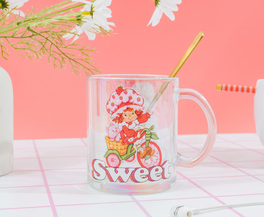 Strawberry Shortcake - "Sweet" Glass Mug | Holds 18 Ounces