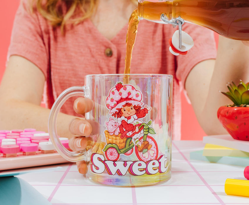 Strawberry Shortcake - "Sweet" Glass Mug | Holds 18 Ounces