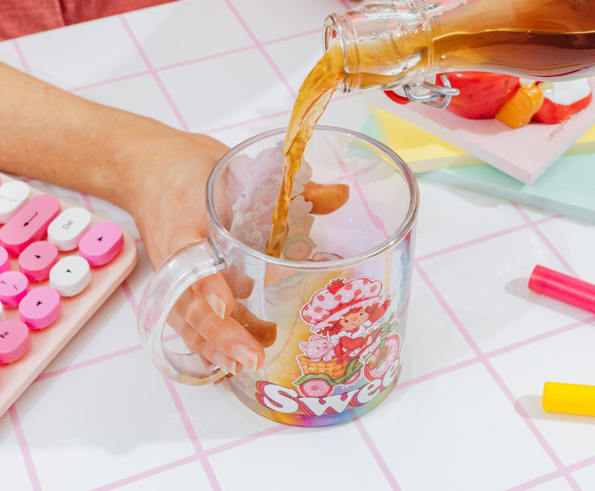 Strawberry Shortcake - "Sweet" Glass Mug | Holds 18 Ounces