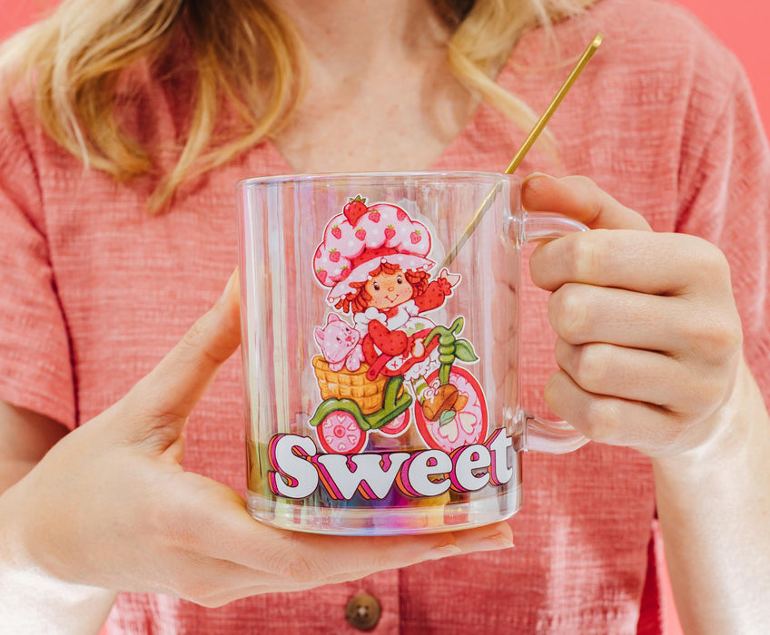 Strawberry Shortcake - "Sweet" Glass Mug | Holds 18 Ounces