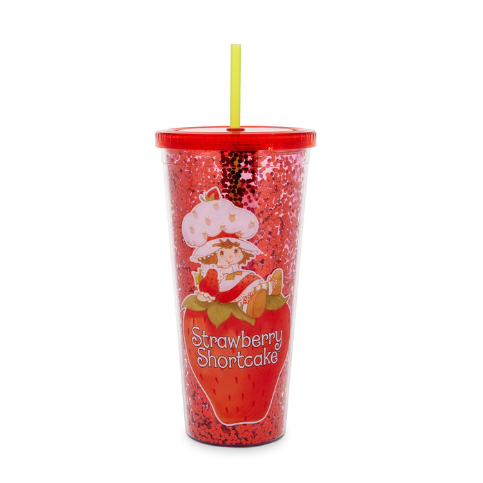 Strawberry Shortcake - 32-Ounce Confetti Carnival Cup with Lid and Straw