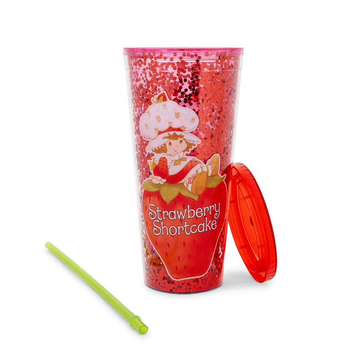Strawberry Shortcake - 32-Ounce Confetti Carnival Cup with Lid and Straw