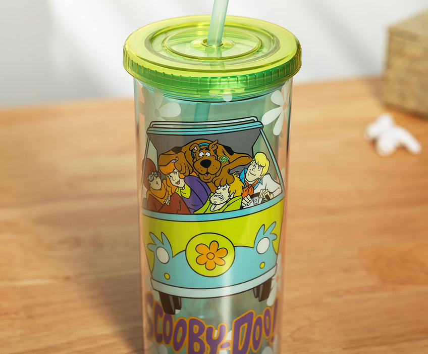 Scooby-Doo - Mystery Machine Carnival Cup with Lid and Straw | Holds 20 Ounces