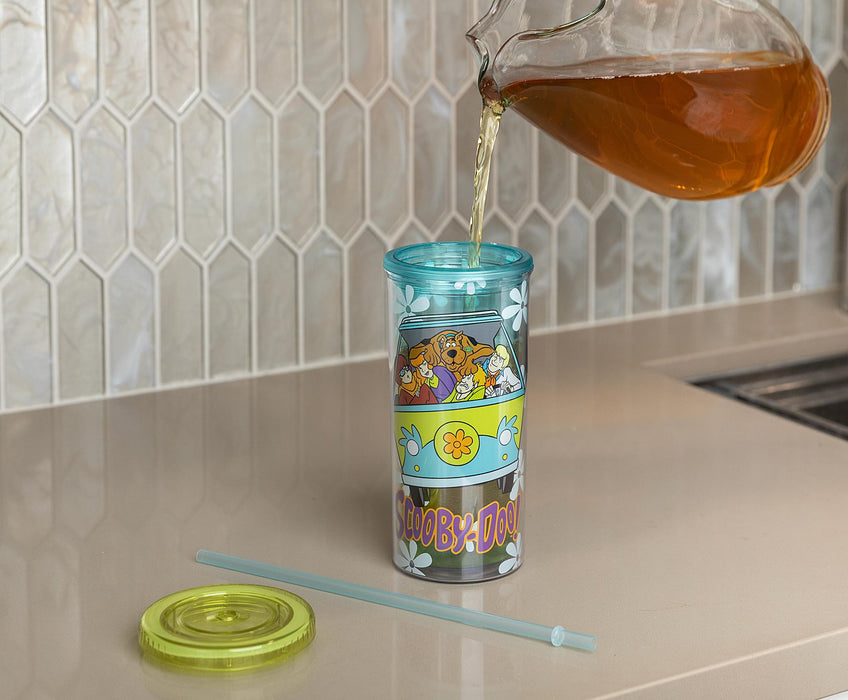 Scooby-Doo - Mystery Machine Carnival Cup with Lid and Straw | Holds 20 Ounces