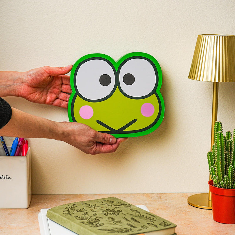 Sanrio Keroppi Die-Cut Wooden Wall Art Sign | 7 x 8 Inches product image 4 of 8
