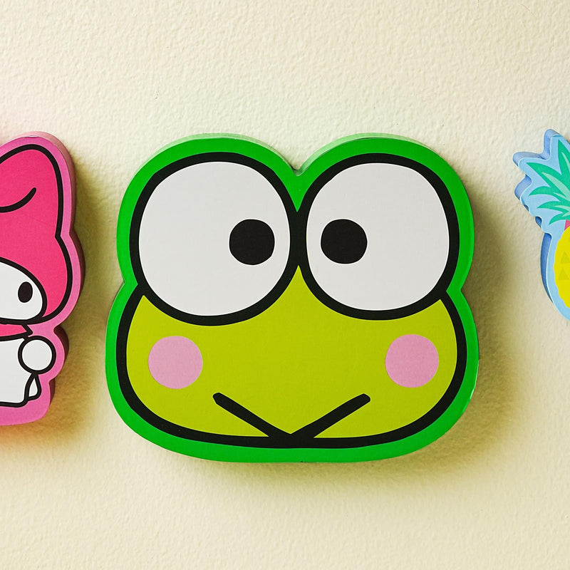 Sanrio Keroppi Die-Cut Wooden Wall Art Sign | 7 x 8 Inches product image 6 of 8