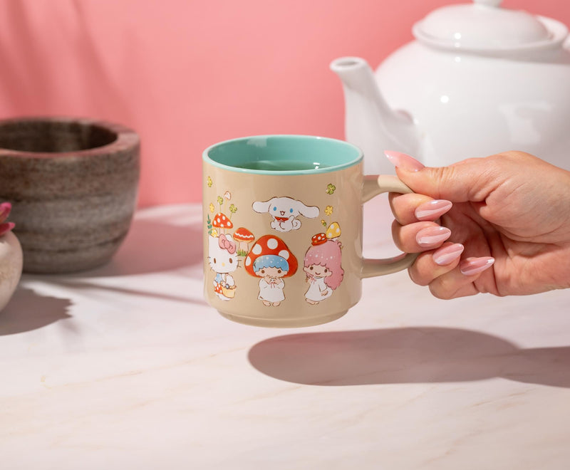 Sanrio Hello Kitty and Friends Mushroom Crew Single Stackable Ceramic Mug product image 5 of 8