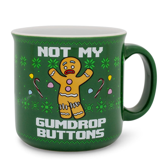 Shrek - Gingerbread Man "Not My Gumdrop Buttons" 20-Ounce Ceramic Camper Mug