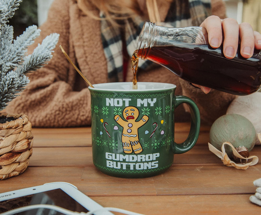 Shrek - Gingerbread Man "Not My Gumdrop Buttons" 20-Ounce Ceramic Camper Mug