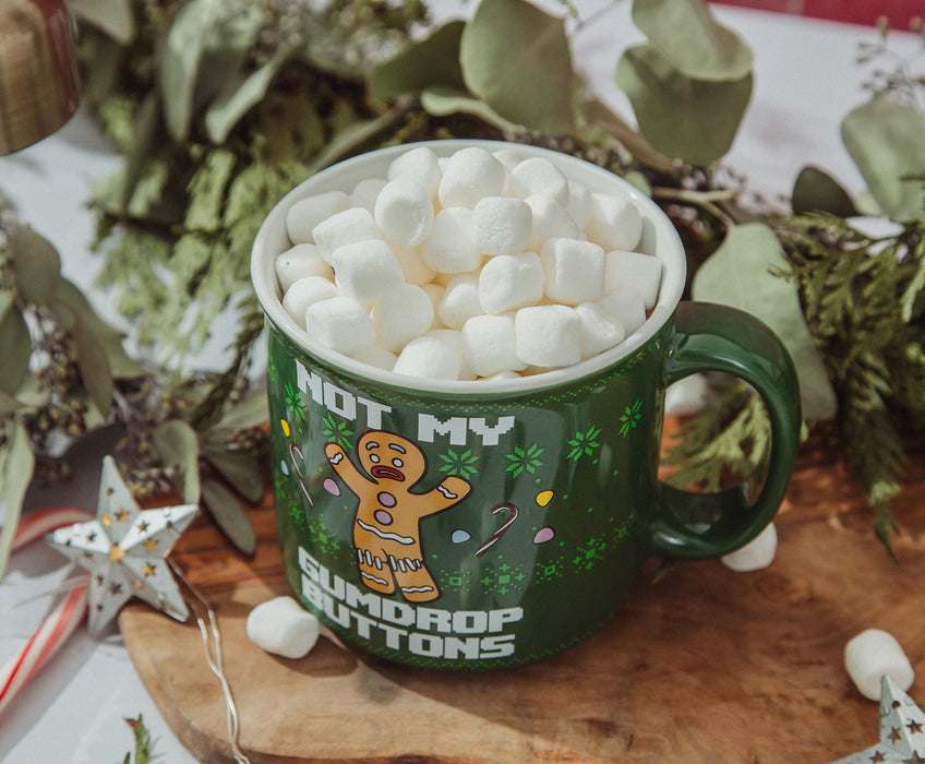 Shrek - Gingerbread Man "Not My Gumdrop Buttons" 20-Ounce Ceramic Camper Mug