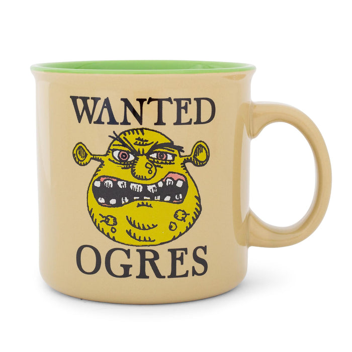 Shrek "Wanted Ogres" Ceramic Camper Mug | Holds 20 Ounces