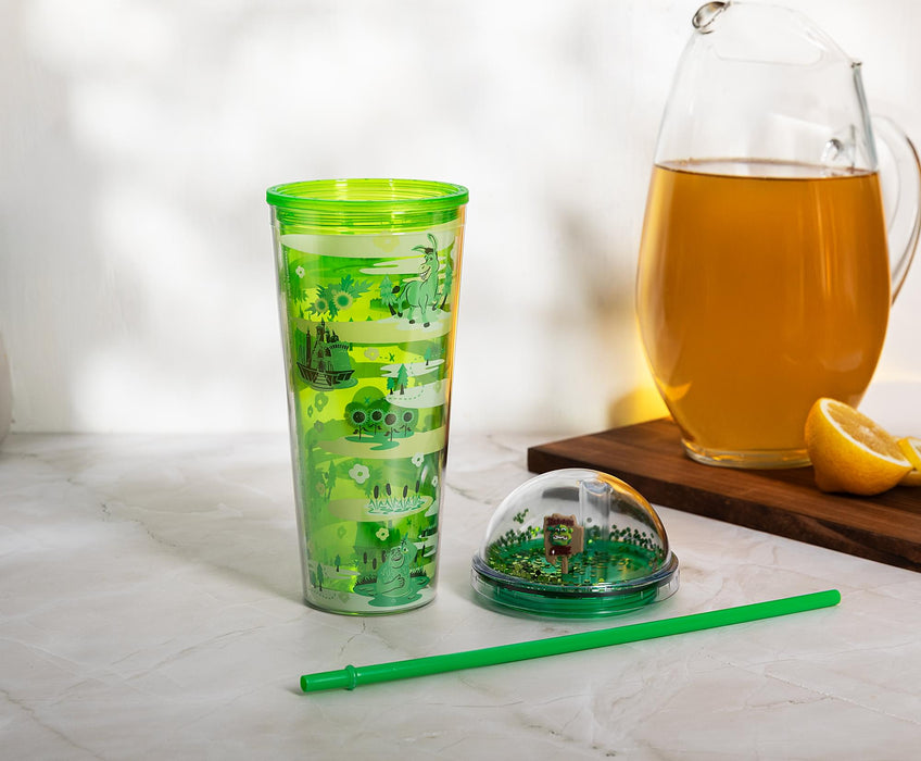 Shrek - Swamp Landmark Characters 24-Ounce Carnival Cup with Lid and Straw