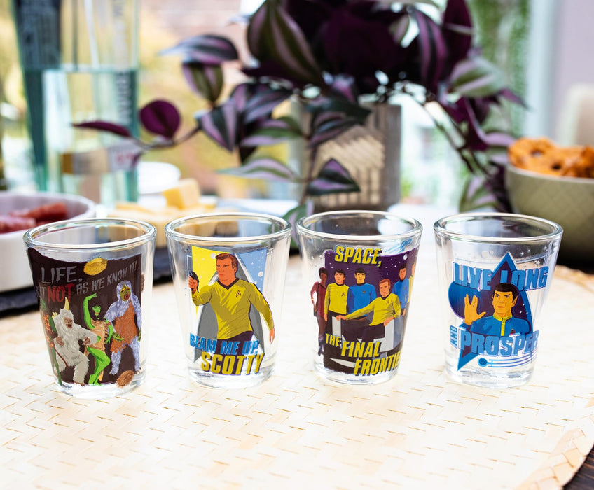 Star Trek: The Original Series 2-Ounce Mini Shot Glasses | Set of 4