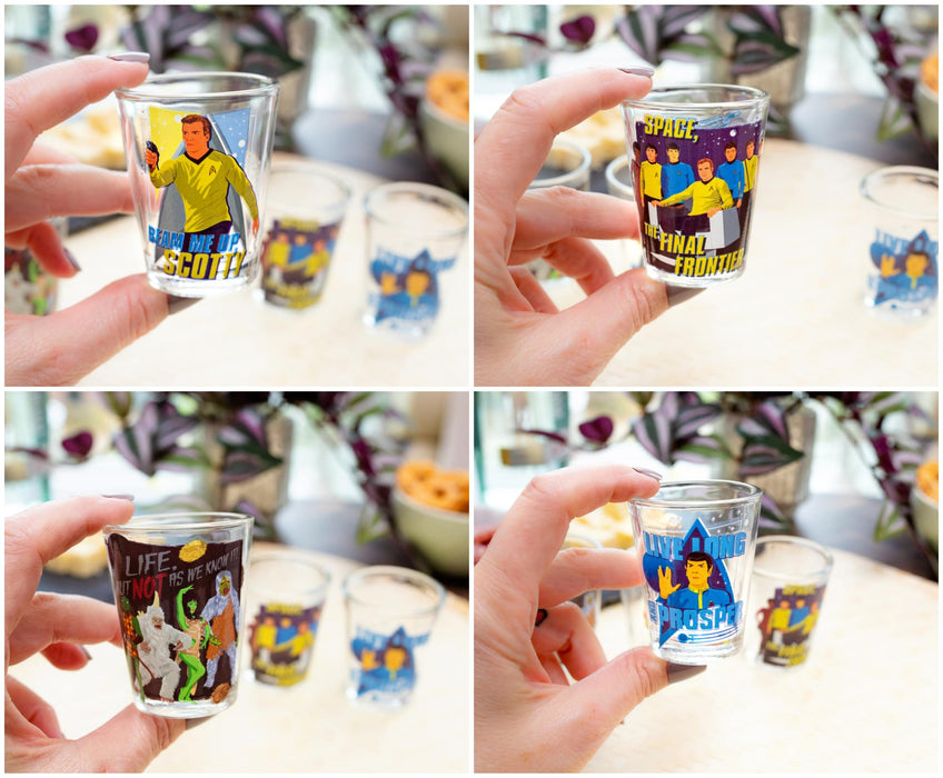 Star Trek: The Original Series 2-Ounce Mini Shot Glasses | Set of 4
